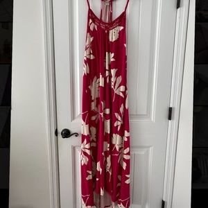 Lucky Brand floral high/low maxi dress XL